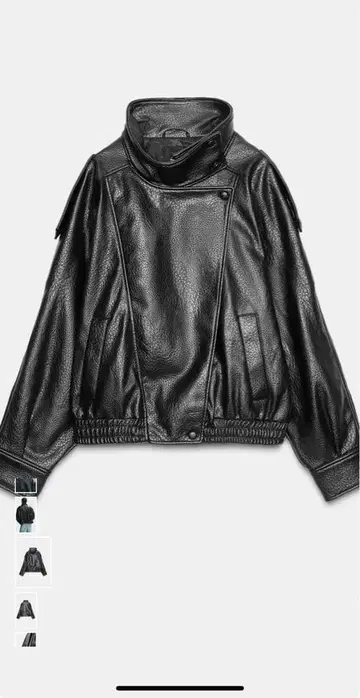 ZARA 페이크 레더 자켓 xl