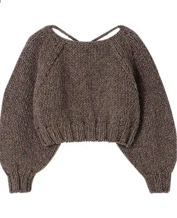 ETRE TOKYO 에트레토쿄 [ F ] 오픈 백 핸드 니트 완판템