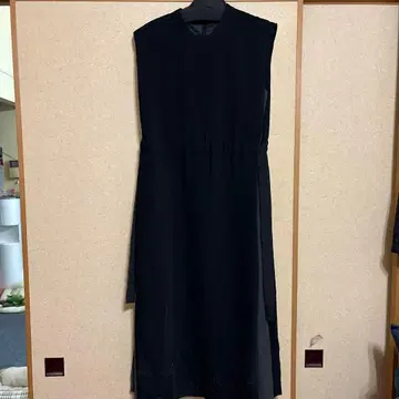 블랙 슬리브리스 롱 원피스 9호