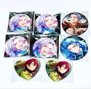 앙스타 심광인채 캔뱃지 심광 캔뱃지 나기사 이바라 엘리먼트 이베코레 8점