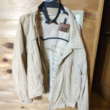 GOTOMA 스트라이프 밀리터리 자켓 베이지