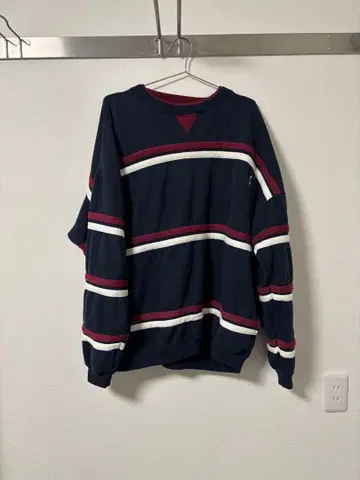 구제 의류 네이비 스트라이프 트레이닝복 긴팔