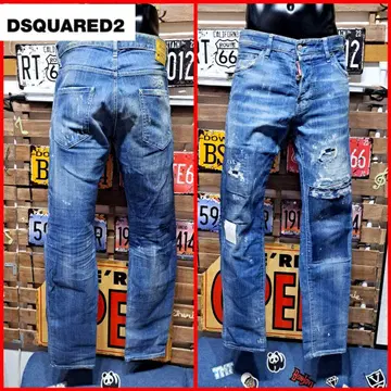 Dsquared2 스트레치 패치워크 리페어 쿨 가이 진