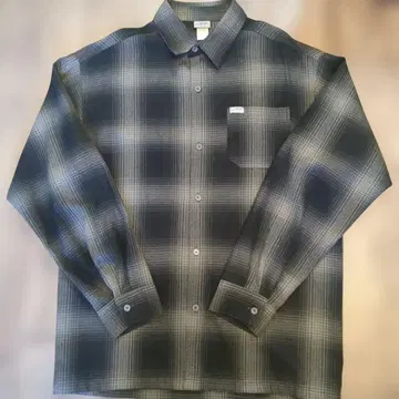 Caltop 긴팔 플란넬 셔츠 L 사이즈 블랙 계열 체크