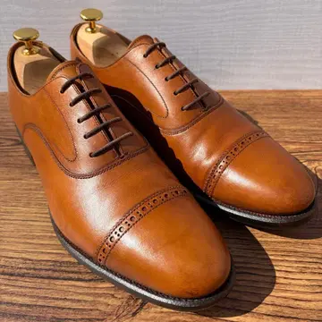 유니온 임페리얼 스트레이트 팁 25cm 브라운 내피 날개 가죽 신발