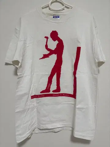 90s USA제 아트 조각가 조나단 보로프스키 예술 T셔츠