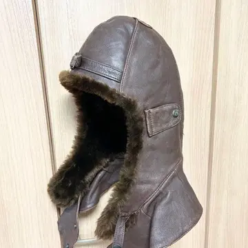 가죽 플라이트 캡 방한 파일럿 모자 오픈카 클래식카