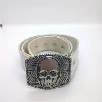 루시안 펠라피네 스컬 버클 벨트 화이트