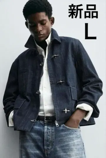 [ 새상품 즉완품 ] ZARA 자라 토글 버튼 데님 자켓 L