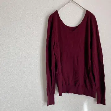 오디너리 페더레이션 [ 40 ] 버건디 니트 스웨터