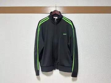 [ 새상품 미사용 ] NERDY 널디 블랙/그린 스트라이프 저지