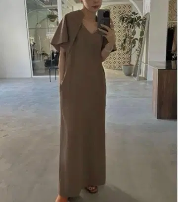 Ameri 2WAY UMBRELLA SHIFT DRESS 블랙