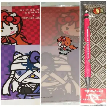 [미개봉] 바람의 검심 헬로키티 클리어 파일 샤프 0.5