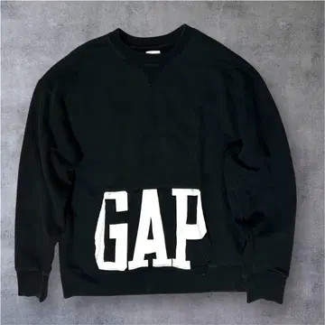 GAP 갭 흑백 로고 프론트 포켓 오버 사이즈 속기모 트레이닝복