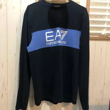 EA7 Emporio Armani 긴팔 셔츠 블랙/파랑