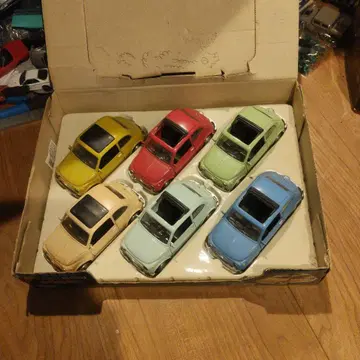 스마트 토이즈 약 1/24 피아트 500F 6대 세트 박스 포함