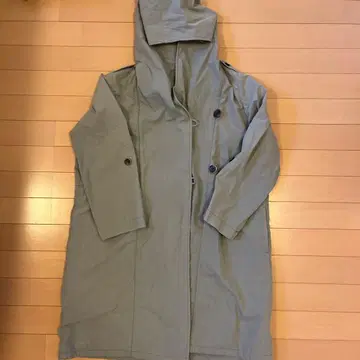 카키 모즈 코트 프리 사이즈