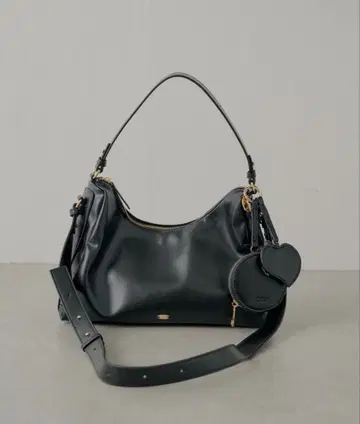 Chico 파우치 참 포함 스웨이드 콤비 보스턴 백