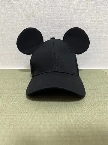 미키마우스 귀도리 모자 블랙