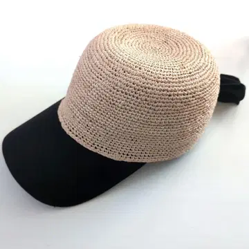 라피아 리본 포함 캡