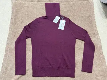 갤러리 비스콘티 퍼플 터틀넥 스웨터