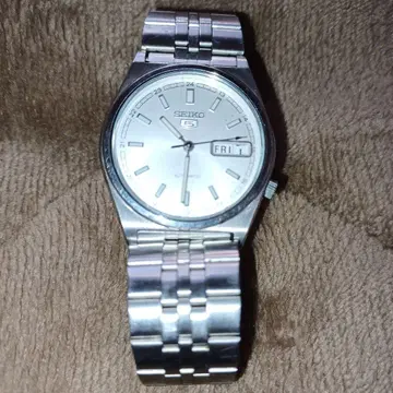 SEIKO 자동 와인딩 손목시계 실버