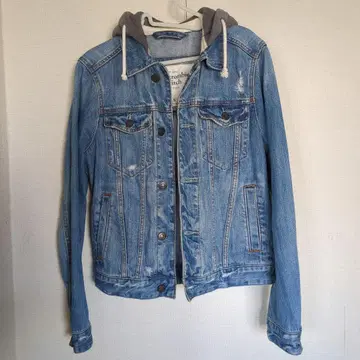 Abercrombie & Fitch 후드 부착 데님 자켓 S
