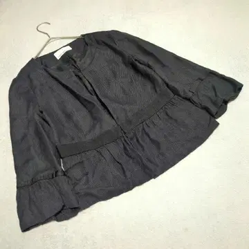 [엠프리미어 블랙] (38) 노카라 자켓 숏 기장 포멀