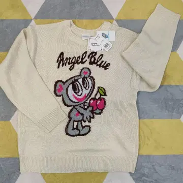 Angel Blue 캐릭터 패턴 스웨터 사이즈 M 빅