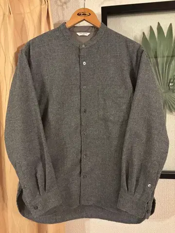 URBAN RESEARCH DOORS 울 혼방 셔츠 그레이 38