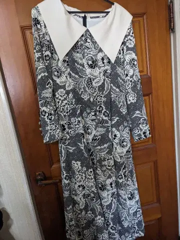 꽃무늬 티셔츠 원피스 긴팔