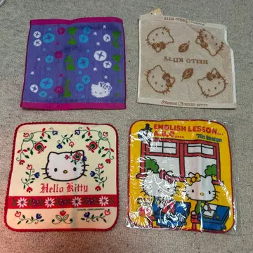 헬로키티 손수건 타월 핸드 타월 산리오 헤이세이 레트로