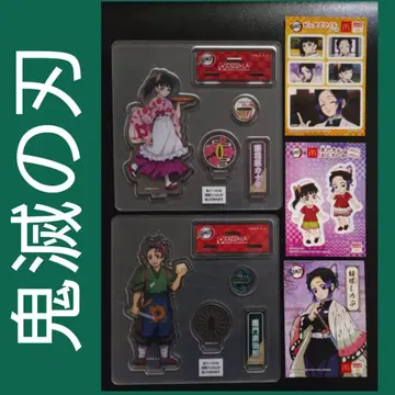 PIZZA-LA 귀멸의 칼날 아크릴 스탠드 세트 ( 맥도날드 씰 포함 )