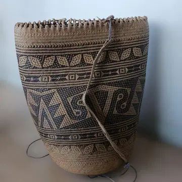 칼리마탄 섬 등나무 등나무 천연 소재 바스켓 인도네시아