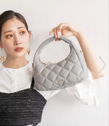 RANDA 퀼팅 하프문 백 BLUE