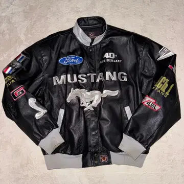 초레어! JH DESIGN 포드 머스탱 40주년 가죽 바시티 자켓