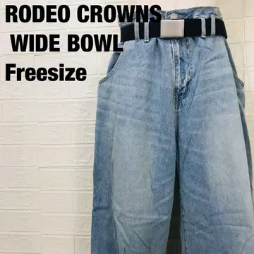 RODEO CROWNS WIDE BOWL 데미지 와이드 데님0047