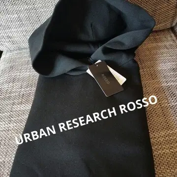 미사용 어반 리서치 로쏘 튜닉 니트 볼륨 후드티 블랙