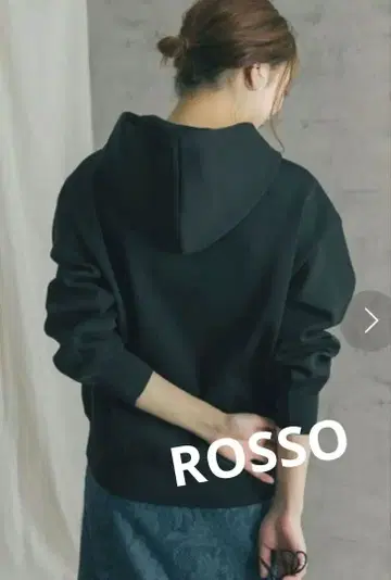 미사용 어반 리서치 로쏘 튜닉 니트 볼륨 후드티 블랙