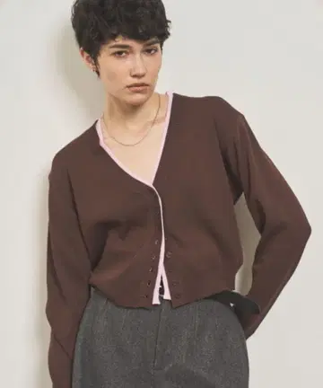 VION 레이어드 니트 가디건