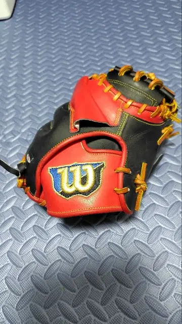 윌슨 포수 미트 길들이기 라벨 교환 완료