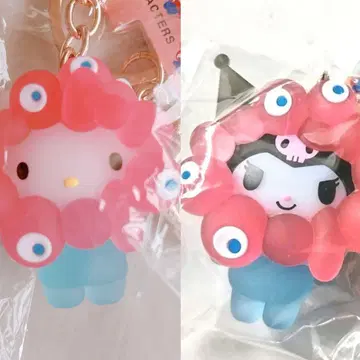 쿠로미 키티 클리어 산리오 맥맥 변신 입체 마스코트 키링