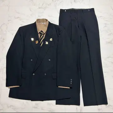 90s 셋업 셔츠 넥타이 핀즈 블랙 성인식 빈티지