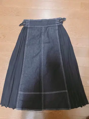 데님 플리츠 스커트 사이즈 S