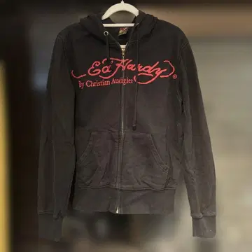 Ed Hardy 스컬과 호랑이 그래픽 후드티 에드하디