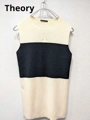 띠어리 슬리브리스 니트 상의