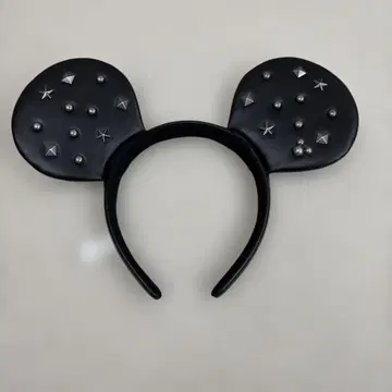디즈니 리조트 머리띠 미키 마우스 (가죽 스터드)
