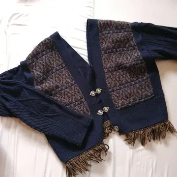 사하라 네이비 니트 가디건