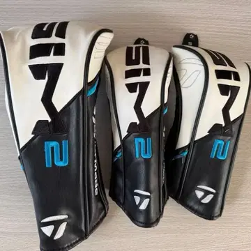 SIM2 드라이버용 3w, 5w 골프헤드커버 3개 세트