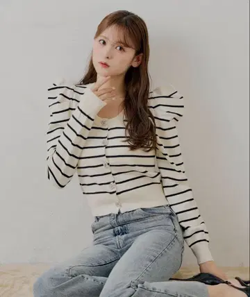 미사용 새상품 택 포함 신상 치코 비쥬 버튼 파워숄더 디자인 가디건